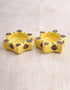 Blue Pottery T-Light Holder Set Of 2 Pcs.